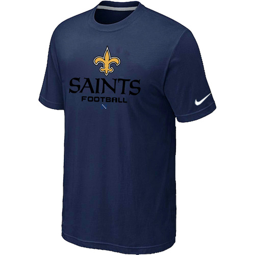 Nike New Orleans Saints Critical Victory NFL T-Shirt - Dark Blue